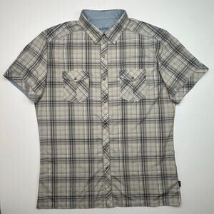 Kuhl Eluxor Men’s Snap Front Short Sleeve Plaid Shirt